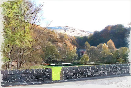Stoodley Pike from the Todmorden Road